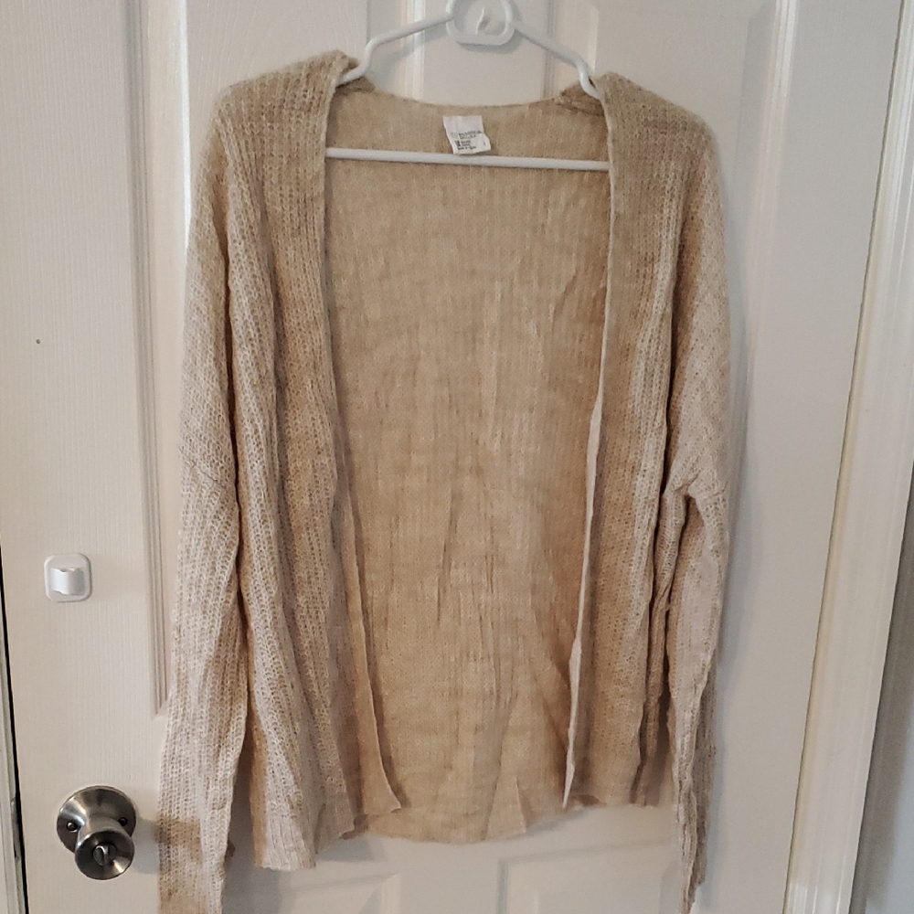 Tillys|Full Tilt Essentials Open Front Knit Cardigan-Oatmeal/Beige